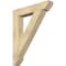 Ekena Millwork Traditional Slat Rough Sawn Bracket, Douglas Fir, 6"W x 36"D x 44"H BKT06X36X44TRA06RDF - alternate 1